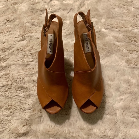 Steve Madden size 8 boho aztec Elissaa leather Wedge Heel - Picture 4 of 6